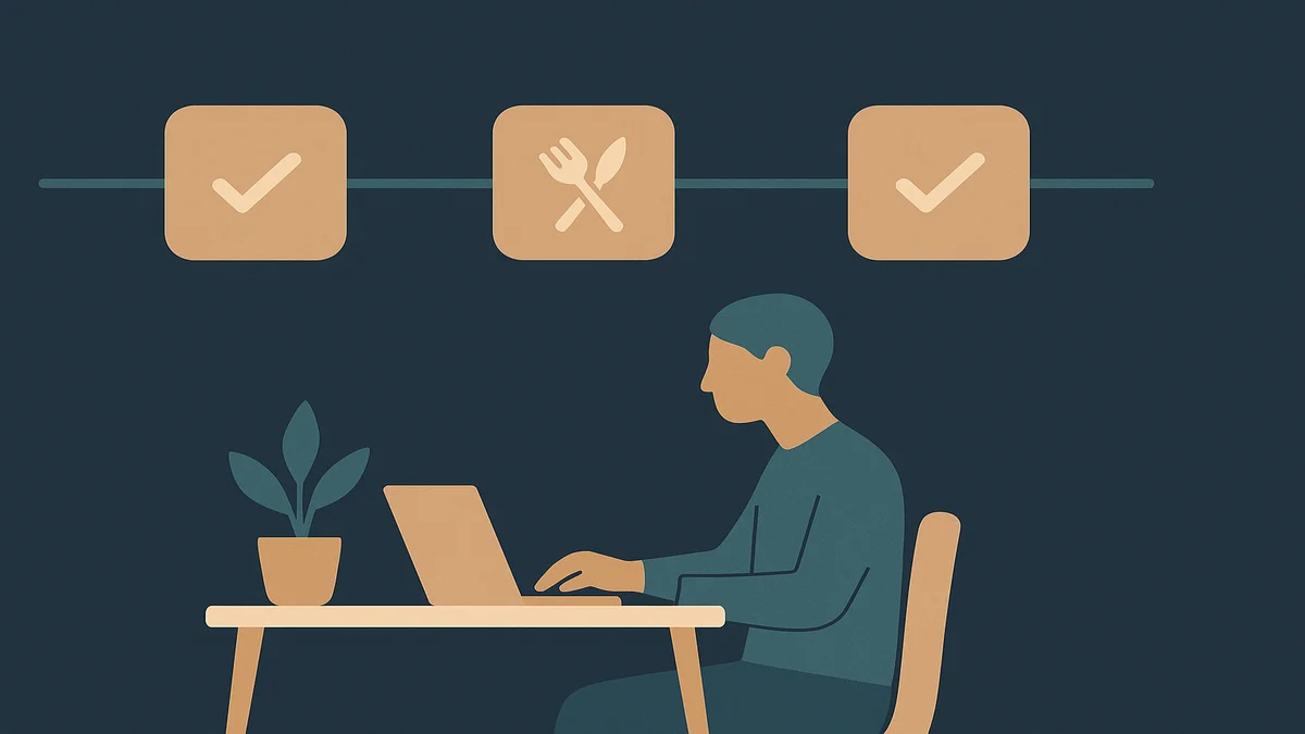 How to Structure Your Workday — illustrative hero graphic