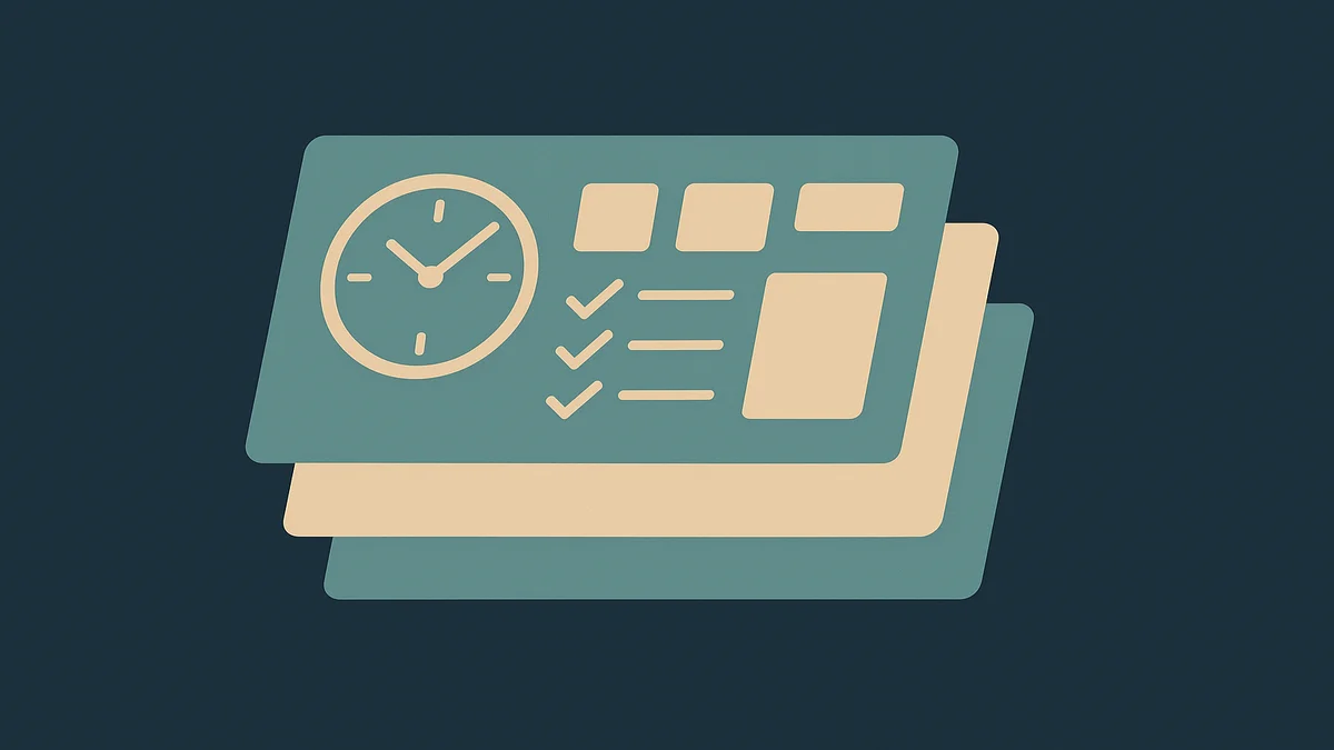 Personal Productivity System — illustrative hero graphic
